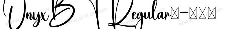 OnyxBT Regular◆字体转换